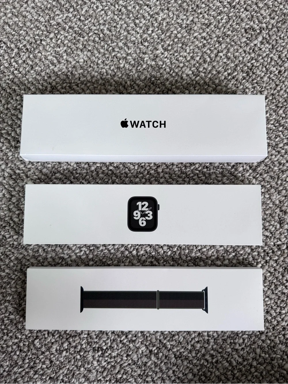 Apple Space Gray Watch in White Retail Tray